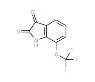 7-Trifluoromethoxy-isatin (CAS 149125-30-4) - chemical structure image