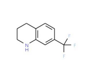 7-(Trifluoromethyl)-1,2,3,4-tetrahydroquinoline (CAS 450-62-4) - chemical structure image