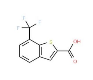 7-(Trifluoromethyl)-1-benzothiophene-2-carboxylic acid - chemical structure image