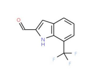 7-(Trifluoromethyl)-1H-indole-2-carbaldehyde - chemical structure image