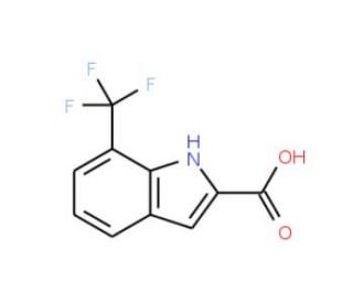 7-(Trifluoromethyl)-1H-indole-2-carboxylic acid (CAS 883541-39-7) - chemical structure image