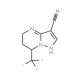 7-(Trifluoromethyl)-4,5,6,7-tetrahydropyrazolo-[1,5-a]pyrimidine-3-carbonitrile - chemical structure image
