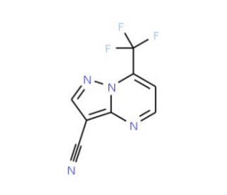 7-(trifluoromethyl)pyrazolo[1,5-a]pyrimidine-3-carbonitrile - chemical structure image