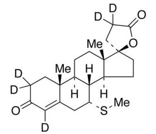 7&alpha;-Thiomethyl Spironolactone-d7 (Major) (CAS 38753-77-4 (unlabeled)) - chemical structure image