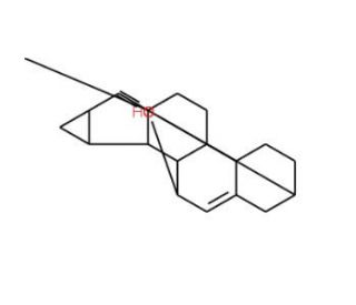 7&beta;-Hydroxy-15&beta;,16&beta;-methylene-3&beta;-pivaloyloxy-5-androsten-17-one - chemical structure image