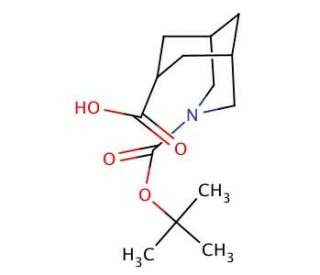 (7exo)-3-(tert-butoxycarbonyl)-3-azabicyclo[3.3.1]nonane-7-carboxylic acid - chemical structure image