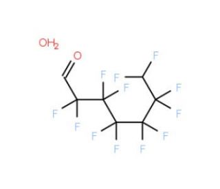 7H-Dodecafluoroheptanealdehyde hydrate (CAS 812-87-3) - chemical structure image