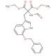 (7′-Benzyloxy-indolymethyl)formamido-malonic Diethyl Ester (CAS 1076198-99-6) - chemical structure image