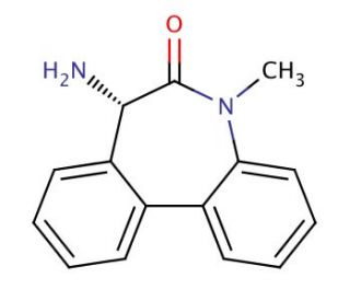 (7S)-7-Amino-5,7-dihydro-5-methyl-6H-dibenz[b,d]azepin-6-one - chemical structure image