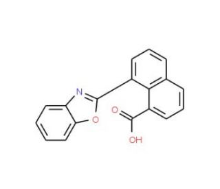 8-(1,3-Benzoxazol-2-yl)-1-naphthoic acid - chemical structure image