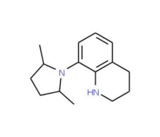 8-(2,5-dimethylpyrrolidin-1-yl)-1,2,3,4-tetrahydroquinoline - chemical structure image