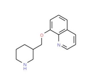 8-(3-Piperidinylmethoxy)quinoline - chemical structure image