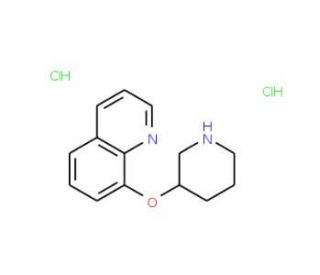 8-(3-Piperidinyloxy)quinoline dihydrochloride - chemical structure image