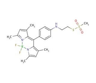 8-[4-(Aminoethyl Methanethiosulfonyl)phenyl] Bodipy - chemical structure image