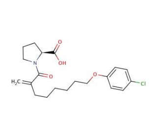 8-(4-Chlorophenoxy)-2-methylene-octanoic Acid L-Prolinamide (CAS 468095-77-4) - chemical structure image