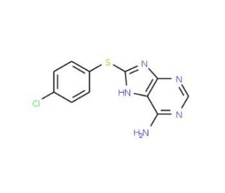 8-(4-Chlorophenylthio)adenine (CAS 696574-61-5) - chemical structure image