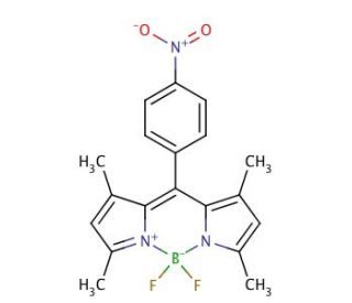 8-(4-Nitrophenyl) Bodipy (CAS 321895-92-5) - chemical structure image