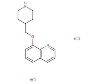 8-(4-Piperidinylmethoxy)quinoline dihydrochloride - chemical structure image