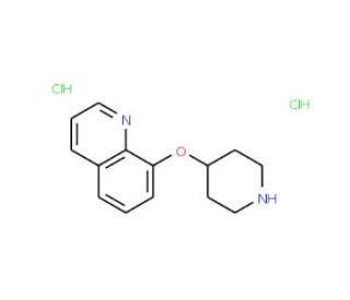 8-(4-Piperidinyloxy)quinoline dihydrochloride - chemical structure image