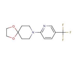 8-[5-(Trifluoromethyl)pyridin-2-yl]-1,4-dioxa-8-azaspiro[4.5]decane - chemical structure image