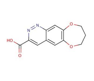8,9-dihydro-7H-[1,4]dioxepino[2,3-g]cinnoline-3-carboxylic acid - chemical structure image