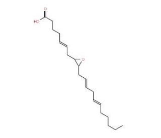 (&plus;)8,9-Epoxyeicosa-8z,11z,14z trienoic acid (CAS 81246-85-7) - chemical structure image
