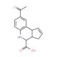 8-Acetyl-3a,4,5,9b-tetrahydro-3H-cyclopenta[c]-quinoline-4-carboxylic acid (CAS 312714-12-8) - chemical structure image