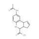 8-Acetylamino-3a,4,5,9b-tetrahydro-3H-cyclopenta-[c]quinoline-4-carboxylic acid - chemical structure image