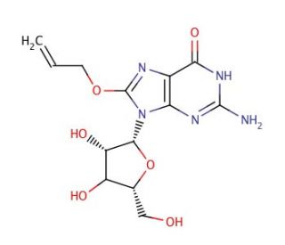 8-(Allyloxy)guanosine (CAS 126138-81-6) - chemical structure image
