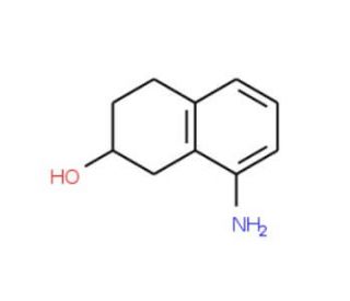 8-Amino-1,2,3,4-tetrahydro-2-naphthol (CAS 624729-66-4) - chemical structure image