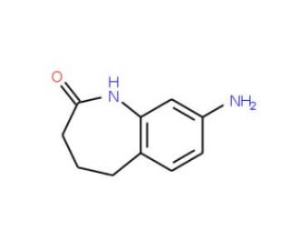 8-Amino-1,3,4,5-tetrahydro-benzo[b]azepin-2-one (CAS 22246-76-0) - chemical structure image