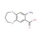 8-amino-3,4-dihydro-2H-1,5-benzodioxepine-7-carboxylic acid - chemical structure image