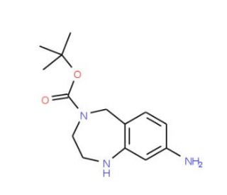 8-Amino-4-Boc-2,3,4,5-tetrahydro-1H-benzo[e][1,4]diazepine (CAS 886363-80-0) - chemical structure image