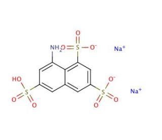 8-Aminonaphthalene-1,3,6-trisulfonic acid disodium salt (CAS 5398-34-5) - chemical structure image