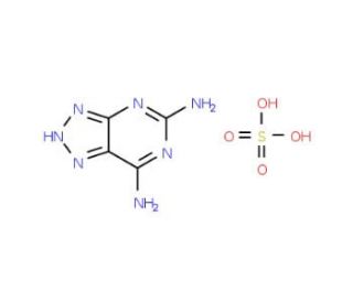 8-Aza-2,6-diaminopurine sulfate (CAS 65591-11-9) - chemical structure image
