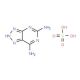 8-Aza-2,6-diaminopurine sulfate (CAS 65591-11-9) - chemical structure image