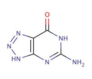 8-Azaguanine (CAS 134-58-7) - chemical structure image