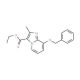 8-Benzyloxy-2-methyl-imidazo[1,2-a]pyridine-3-carboxylic acid ethyl ester (CAS 96428-50-1) - chemical structure image