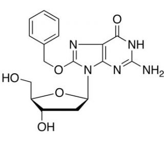 8-Benzyloxy-2&prime;-deoxyguanosine (CAS 96964-90-8) - chemical structure image