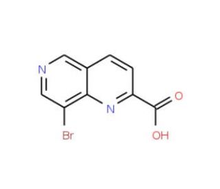 8-Bromo-1,6-naphthyridine-2-carboxylic acid (CAS 64172-78-7) - chemical structure image