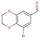 8-bromo-2,3-dihydro-1,4-benzodioxine-6-carbaldehyde (CAS 860003-88-9) - chemical structure image