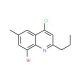 8-Bromo-4-chloro-6-methyl-2-propylquinoline (CAS 1156275-66-9) - chemical structure image
