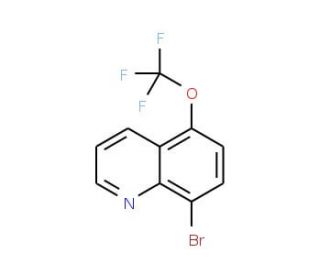 8-Bromo-5-(trifluoromethoxy)quinoline (CAS 1133115-91-9) - chemical structure image