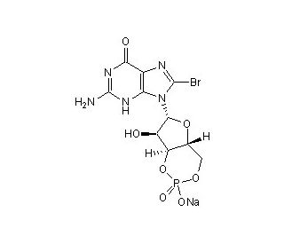 8-Bromo-cGMP (CAS 51116-01-9) - chemical structure image