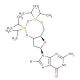 8-Bromo-N9-[3′,5′-O-(1,1,3,3-tetrakis(isopropyl)-1,3-disiloxanediyl)-β-D-2′-deoxyribofuranosyl]guanine - chemical structure i