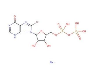 8-Bromoinosine 5&prime;-diphosphate sodium salt (CAS 102185-44-4) - chemical structure image