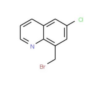 8-(bromomethyl)-6-chloroquinoline (CAS 87293-40-1) - chemical structure image