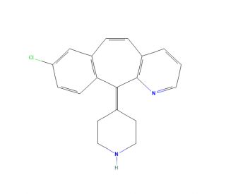 8-Chloro-11-(piperidin-4-ylidene)-11H-benzo[5,6]cyclohepta[1,2-b]pyridine (CAS 117811-20-8) - chemical structure image