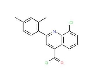 8-chloro-2-(2,4-dimethylphenyl)quinoline-4-carbonyl chloride - chemical structure image
