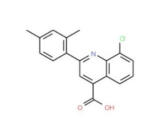 8-Chloro-2-(2,4-dimethylphenyl)quinoline-4-carboxylic acid - chemical structure image